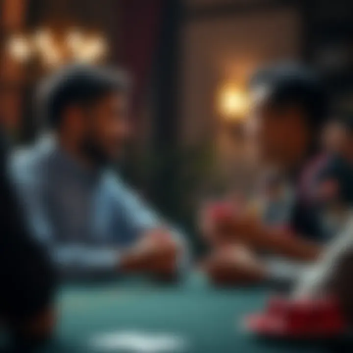 Social Interaction in Spades Plus An engaging social interaction moment between players in Spades Plus