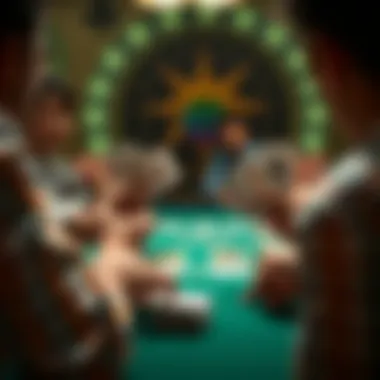 Strategic Gameplay in Spades Plus A dynamic gameplay scene highlighting strategic card play in Spades Plus