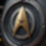 A visual representation of the Starfleet insignia