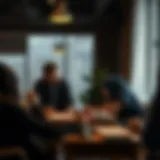 Strategic planning in a serene gaming environment