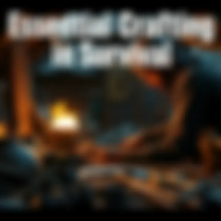 Crafting tools and building shelter