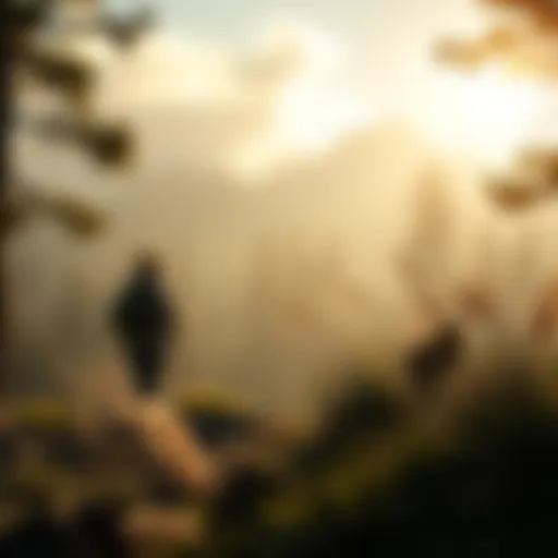 Adventurous Wilderness Exploration Exploring the wilderness in a survival game