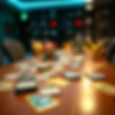 TCGO: The Art of Strategy An engaging layout of TCGO cards displayed on a gaming table.