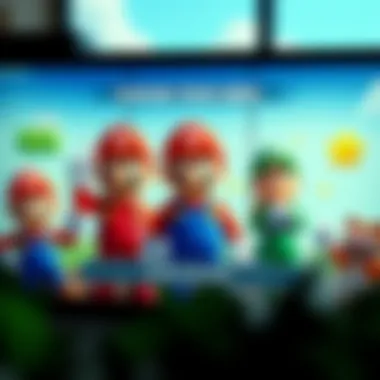 Choose Your Hero Character selection screen showcasing Mario and friends