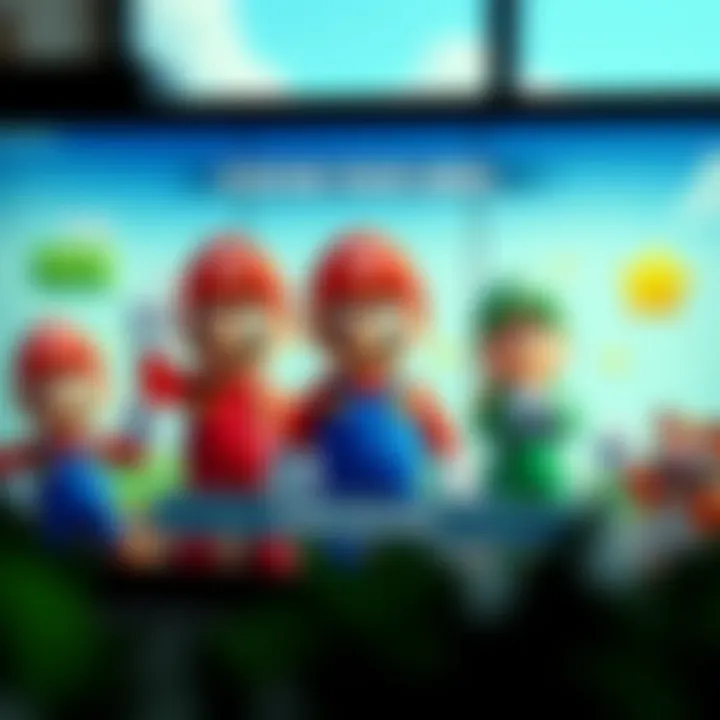 Choose Your Hero Character selection screen showcasing Mario and friends