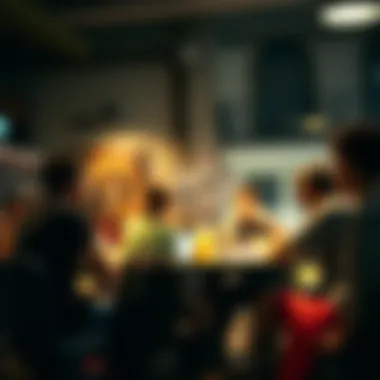 Community Dynamics in Urban Myth Games A visual representation of community interactions within urban myth gaming groups.