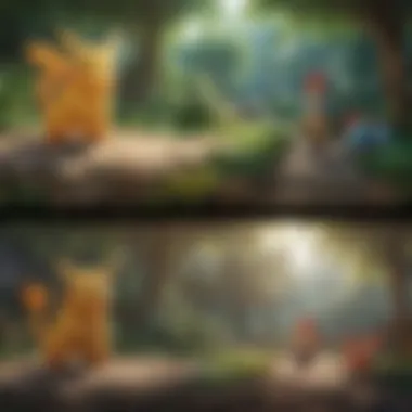 A visual timeline depicting the evolution of Pokémon gameplay mechanics over the years.