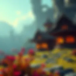 Enchanting landscape from an adventure game