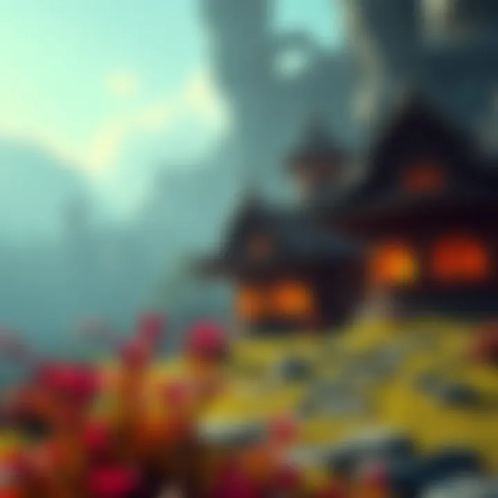 Enchanting landscape from an adventure game