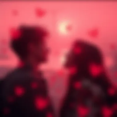 Symbolic representation of love in a gaming context