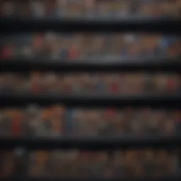A collection of rare Funko Pops displayed elegantly on a shelf