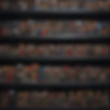 Rare Funko Pops Collection A collection of rare Funko Pops displayed elegantly on a shelf