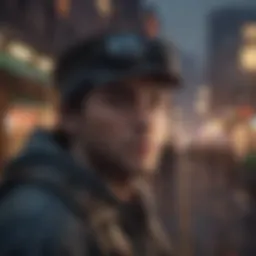 A cinematic scene inspired by a popular video game