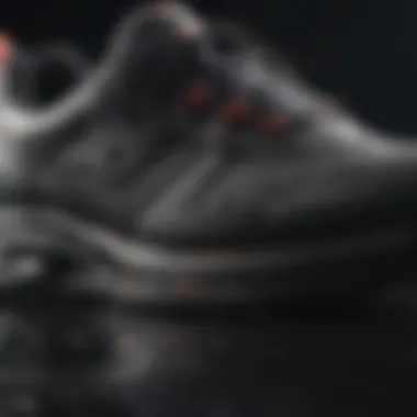 Close-up of innovative gaming shoes designed for performance