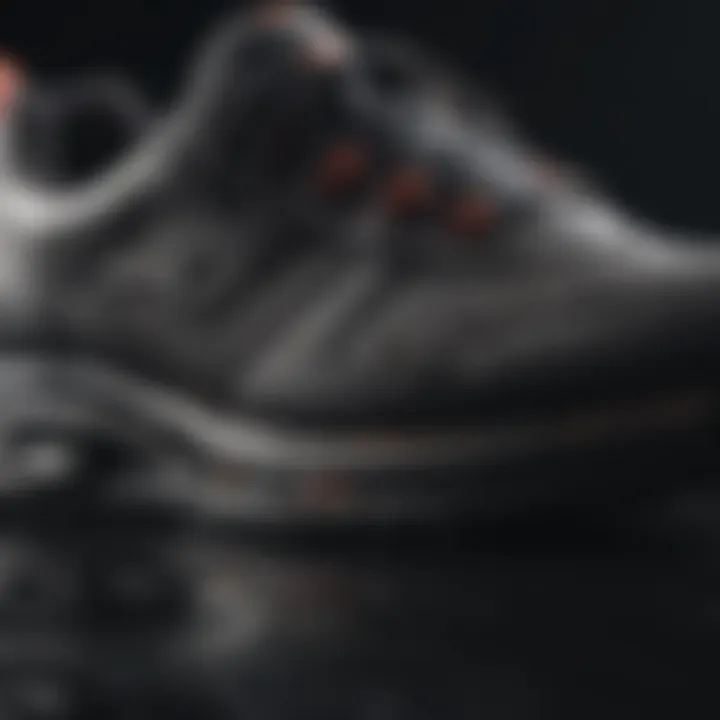 Close-up of innovative gaming shoes designed for performance