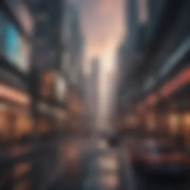 Virtual Cityscape with Futuristic Architecture