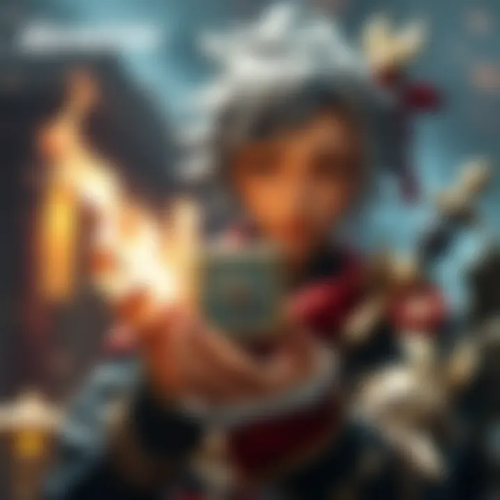 A character in Genshin Impact holding a rare item