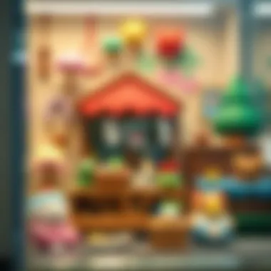 A display of unique items available in the online shop