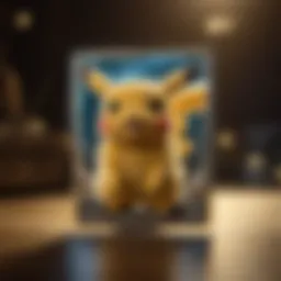 Rare holographic Pikachu Pokemon card