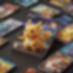 A close-up of V Pokémon cards highlighting their art and rarity features
