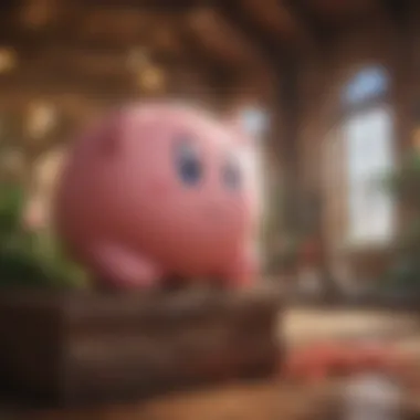 Whimsical Kirby world